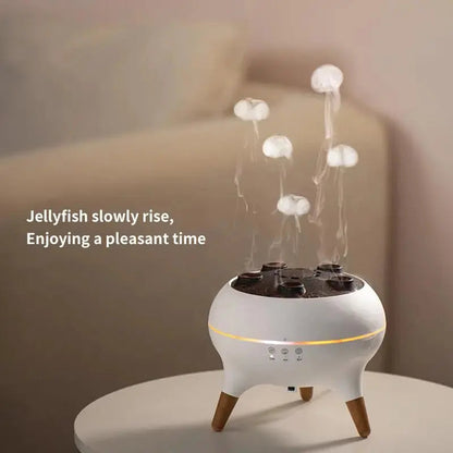 Jellyfish Air Humidifier – 250Ml Oil Diffuser with Remote & 7-Color Night Light