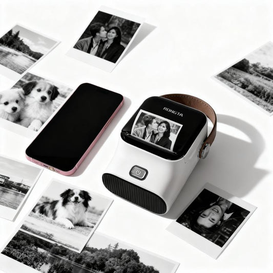 RONGTA Mini Sticker Printer 2 Inch Bluetooth Thermal Pocket Printer Inkless Portable for Notes Photos Memos Lists Gifts Journals Compact & Versatile Christmas Gift Lists,Sticky Label, Ideal Gift for Valentine'S Day Tiktokshopblackfriday